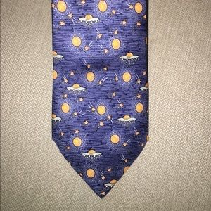 Hermès Paris flying saucer space ship tie